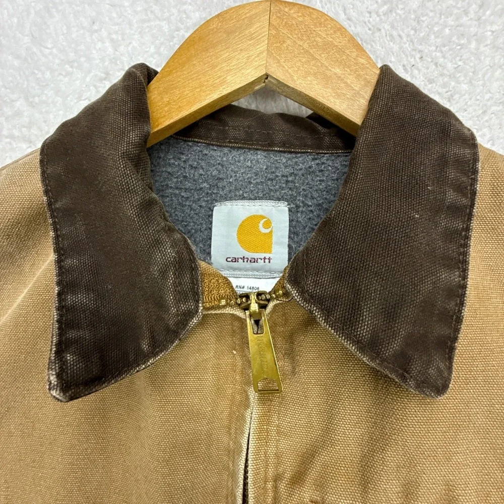 Carhartt Detroit Jacket Fleece Lined Youth‎ Large (10/12) YYJ97 BRN Brown